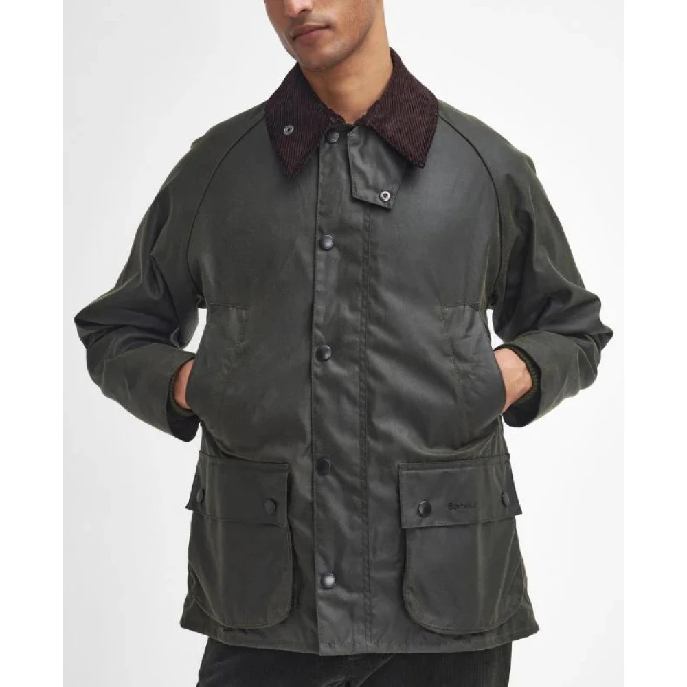 Barbour Gewaxte Archief Olijfjas Green Heren