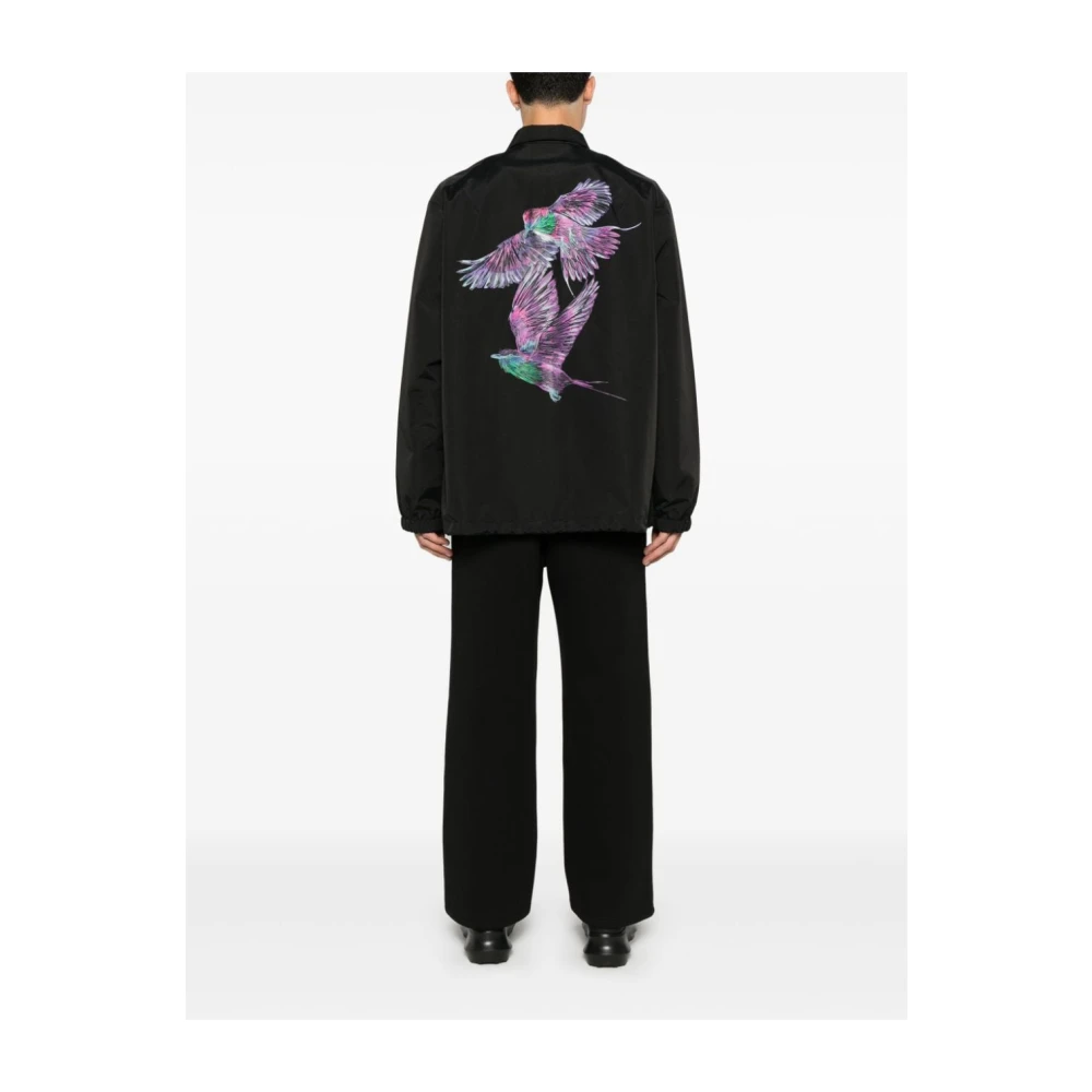 Y-3 Nylon Coach Jacket Black Heren