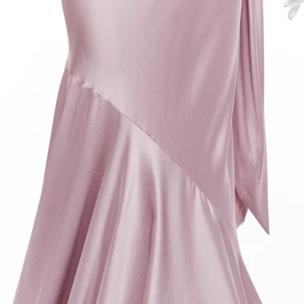 Alexander McQueen Pre-owned Silk dresses Purple Dames