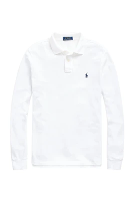 Anpassad Slim Fit Mesh Polo Skjorta