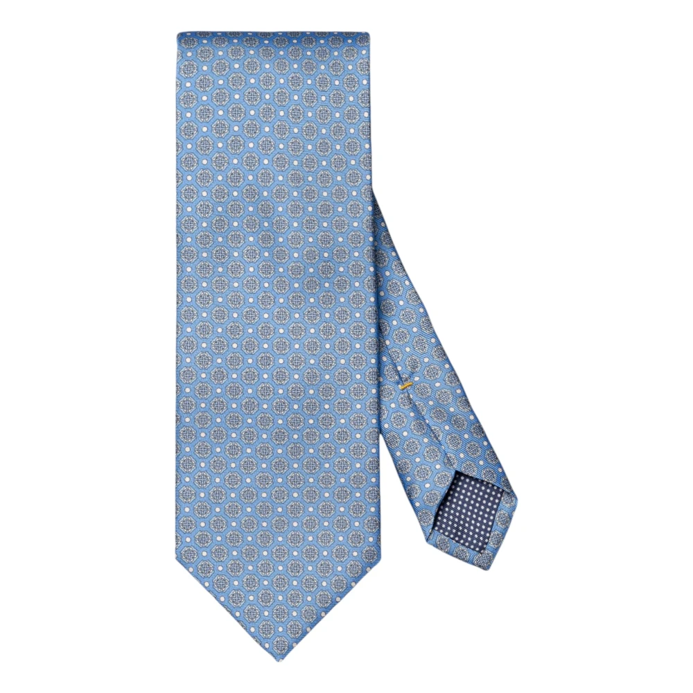 Eton Men's Blue Ties, One Size, Silk Patterned Tie