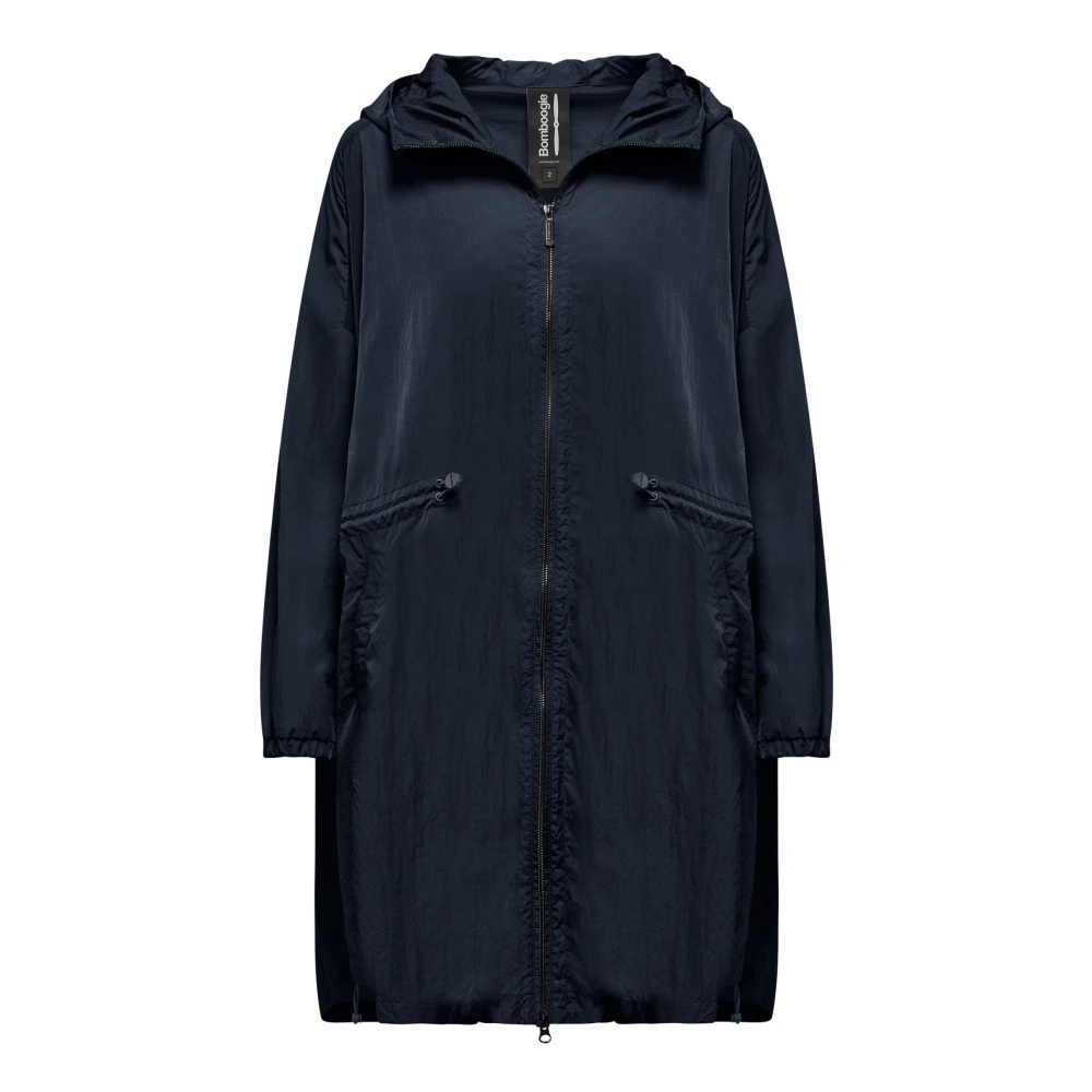 Bomboogie Donna Blu - Parka Da Sfoderata Con Coulisse Elastica - Coats - S