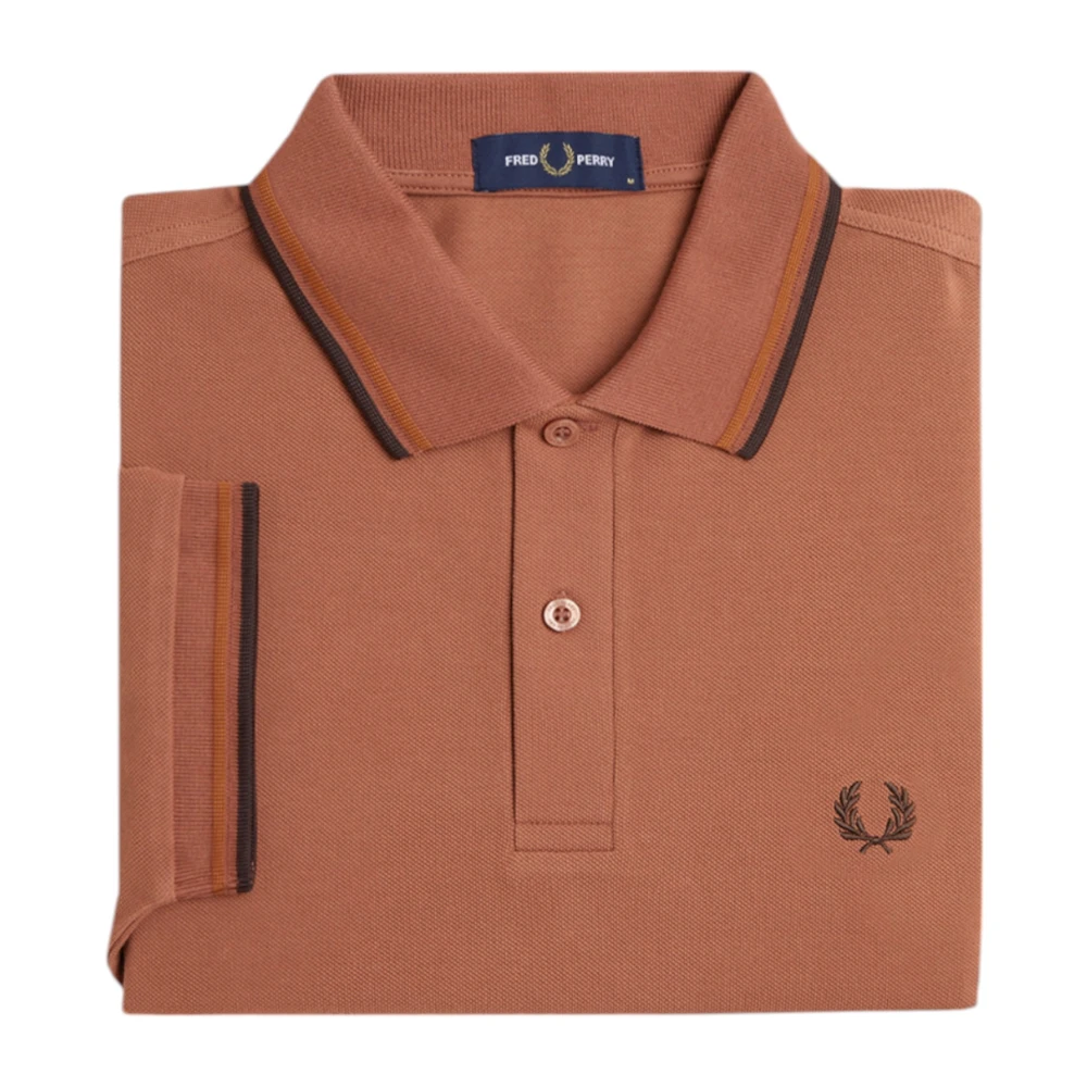 Fred Perry Oranje Twin Tipped Polo Shirt Orange Heren