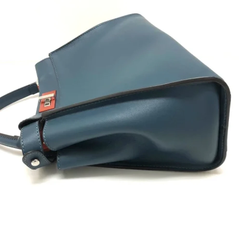 Fendi Vintage Pre-owned Leather fendi-bags Blue Dames