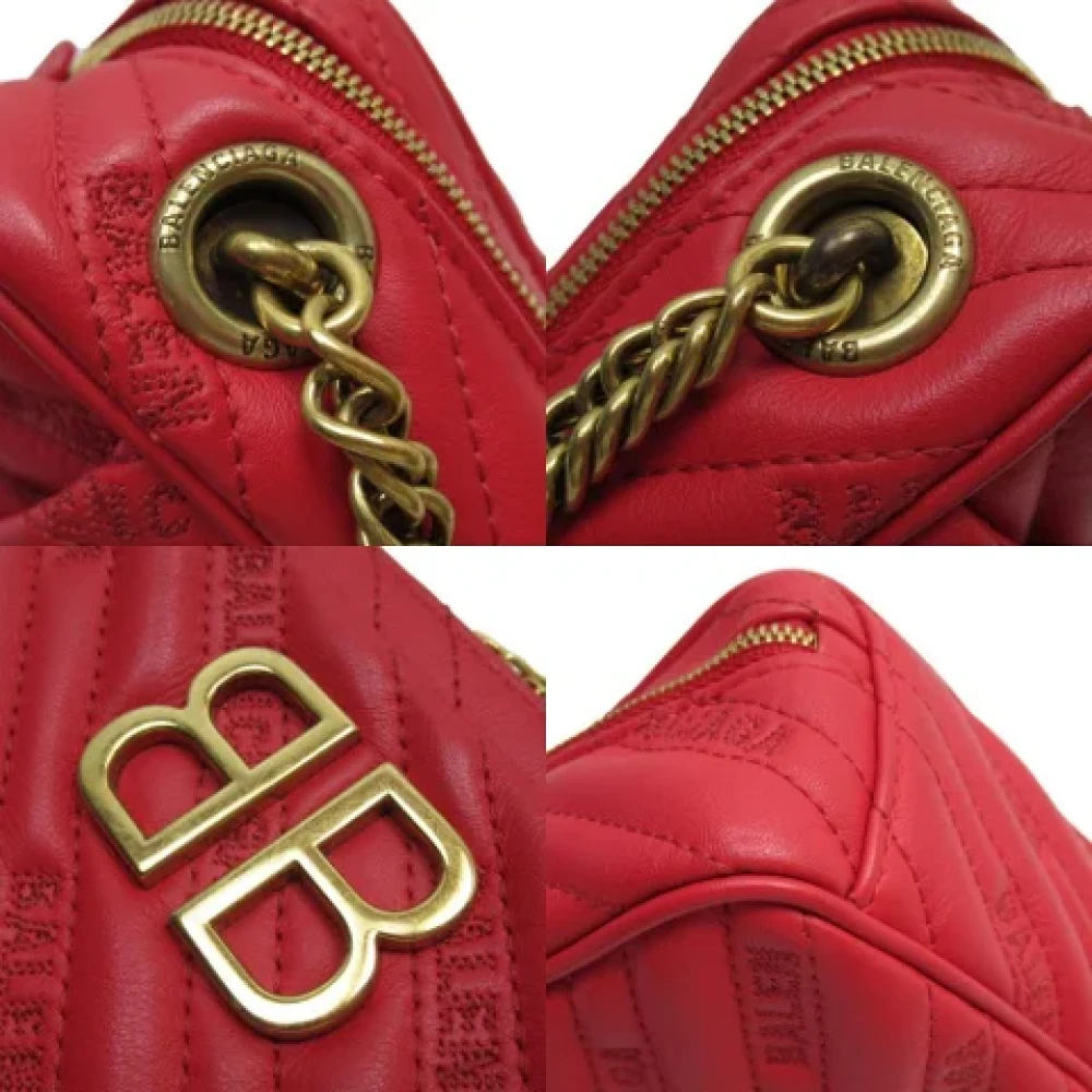 Balenciaga Vintage Pre-owned Leather balenciaga-bags Red Dames