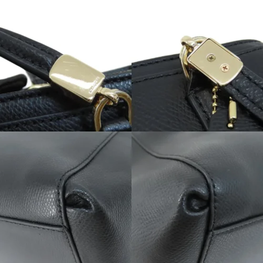 Coach Pre-owned Leather handbags Black Dames