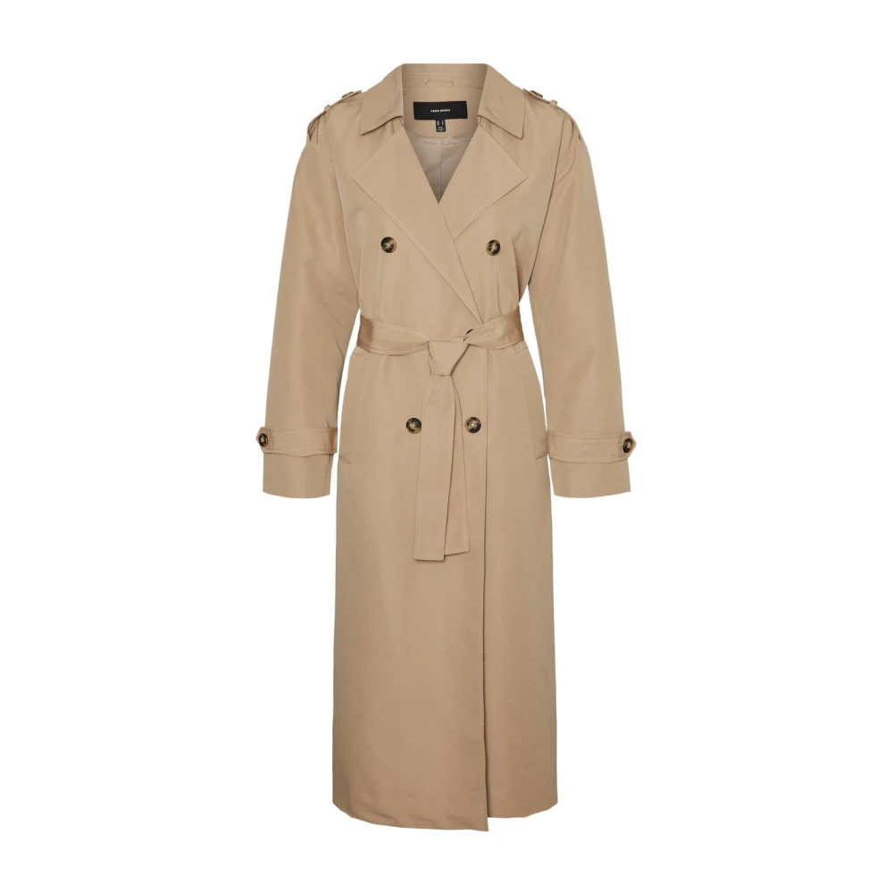 Vero Moda Trench Coats Beige Dames