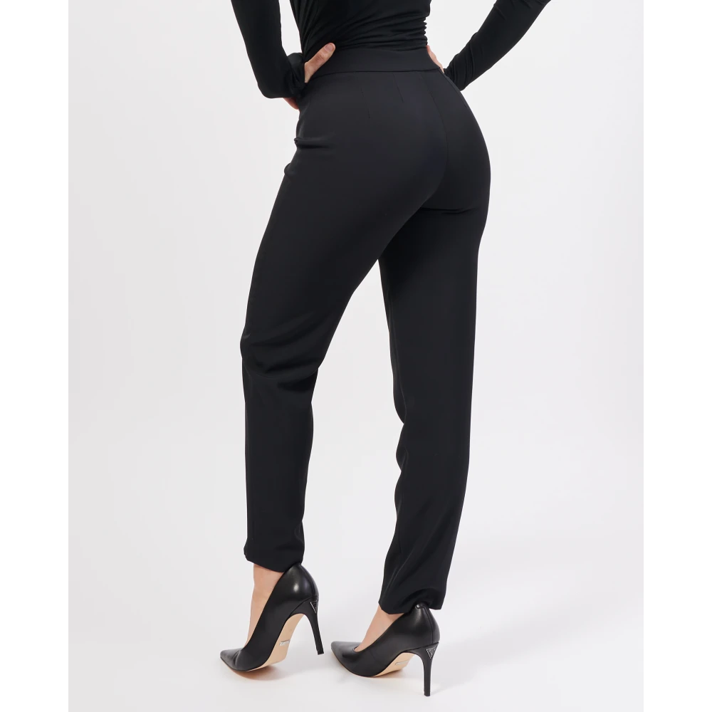 Jijil Zwarte broek met rechte pijpen Black Dames