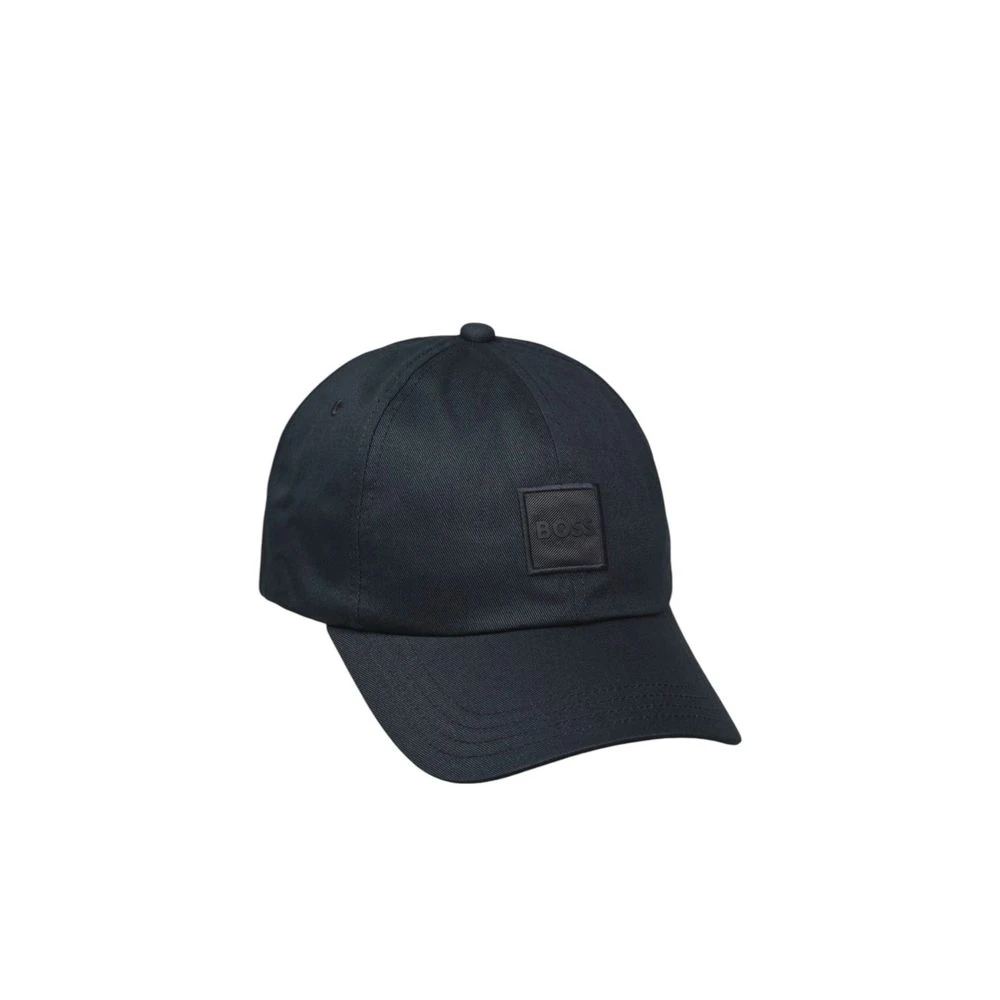 Hugo Boss Blauwe Katoenen Zonneklep Hoed Lente Zomer Collectie Blue Heren