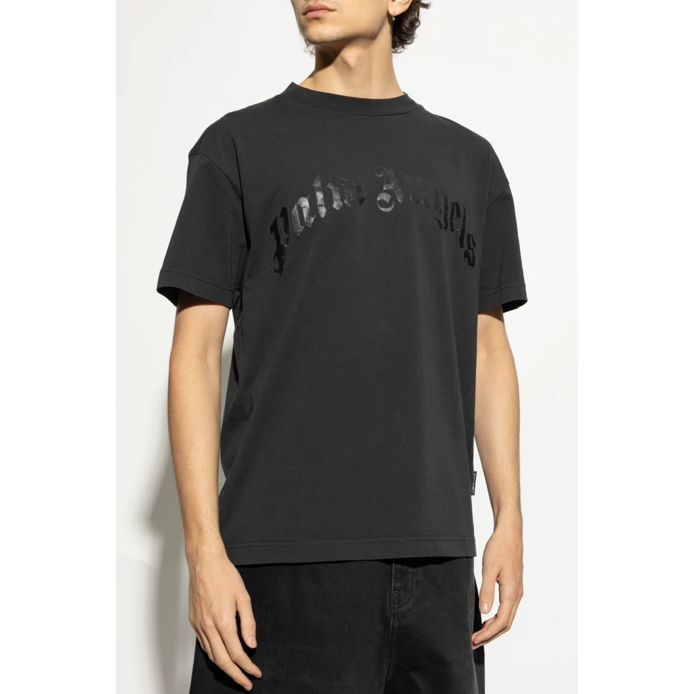 Palm Angels Geprint T-shirt Black Heren