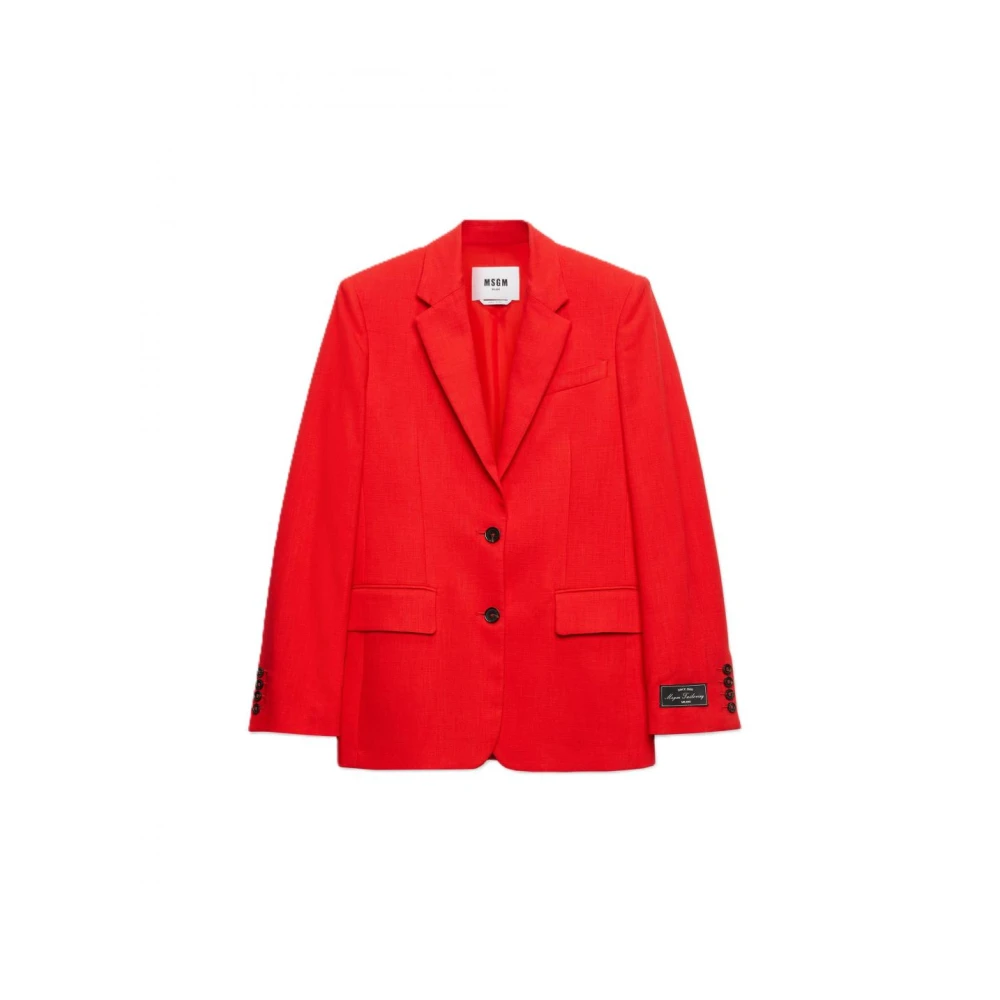 Msgm Stijlvolle Jassen en Blazers Red Dames