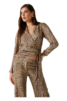 Alanis Wrap LS Blouse
