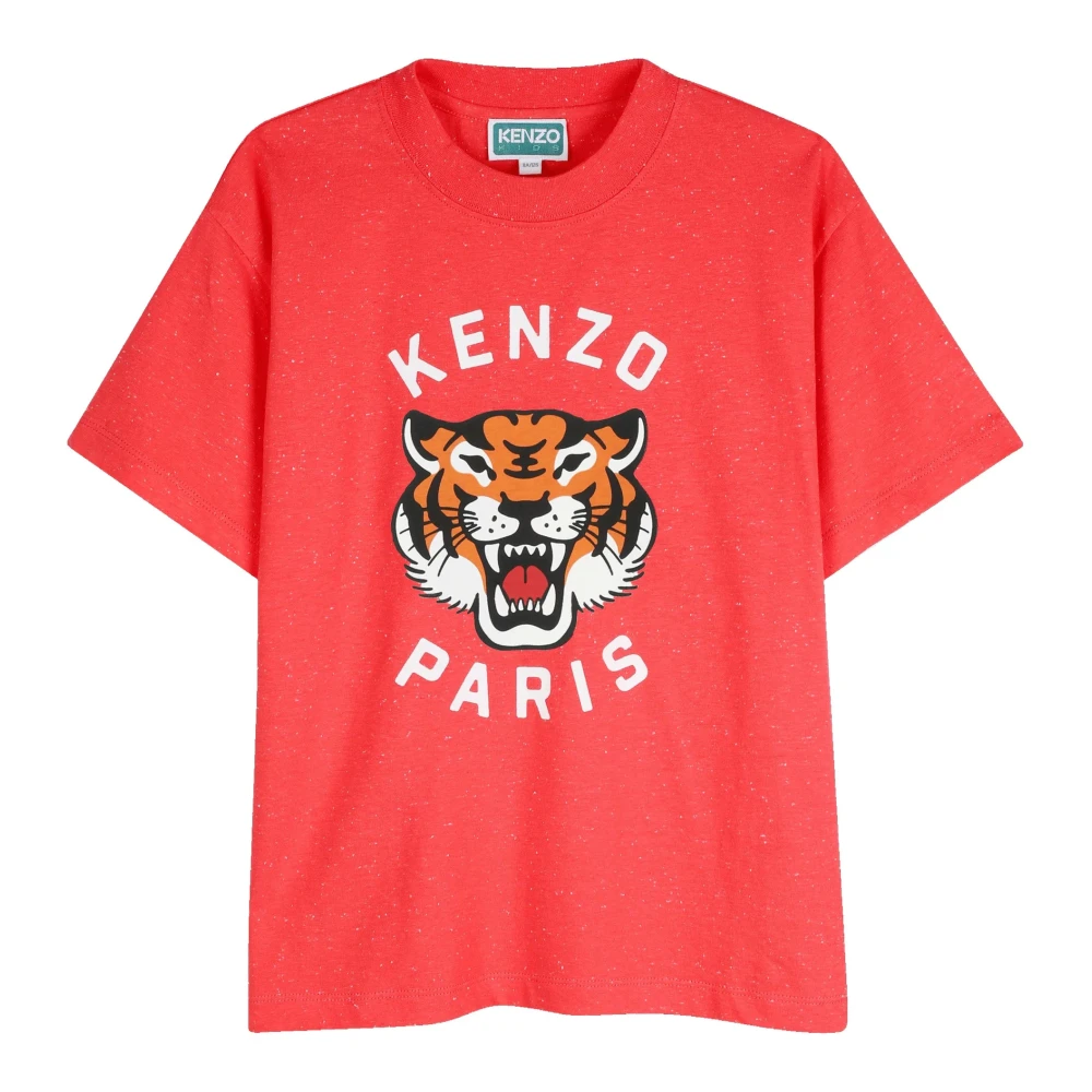 Kenzo Boys Red Kids Short Sleeve T-Shirts, 14 Y, Tiger T-Shirt