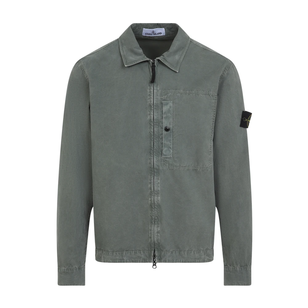 Stone Island Groen Casual Shirt voor Mannen Green Heren