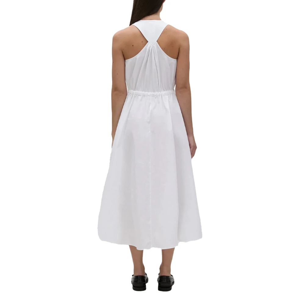 Aspesi Katoenen Poplin Jurk White Dames