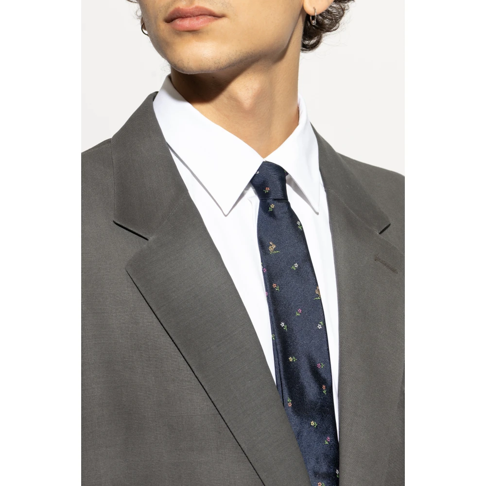 Paul Smith Zijden stropdas Blue Heren