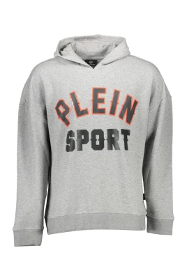 Hoodie med tryck och kontrastdetaljer