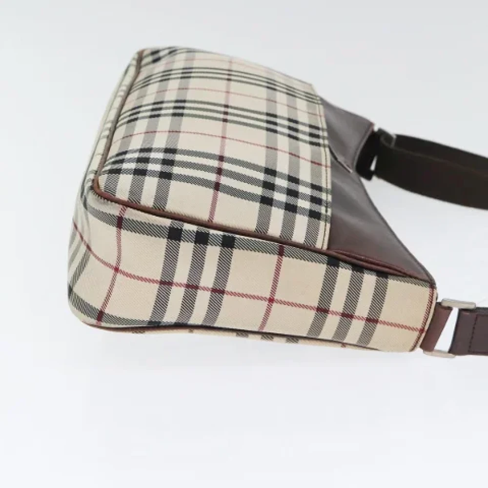 Burberry Vintage Pre-owned Fabric shoulder-bags Beige Dames
