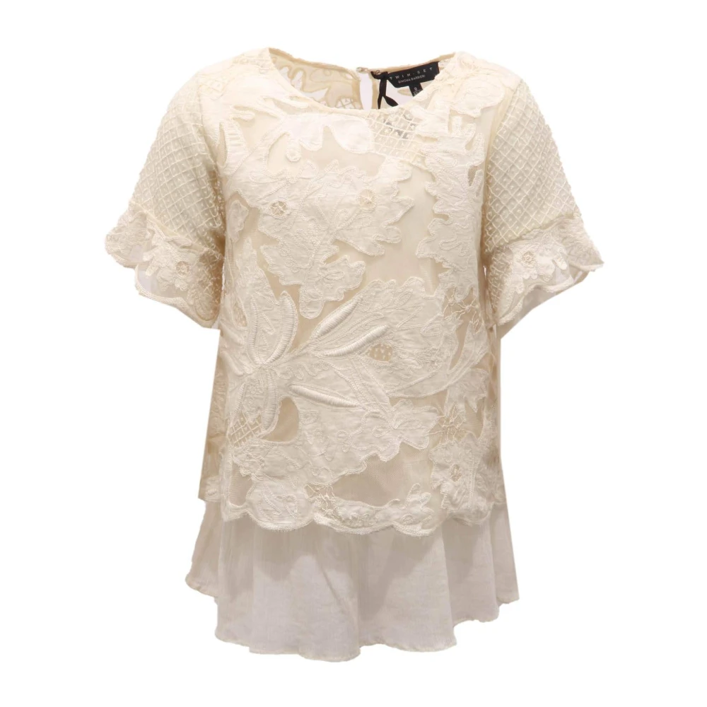 Twinset Girls Beige Kids Blouses, 8 Y, Gs42c1 Blouse