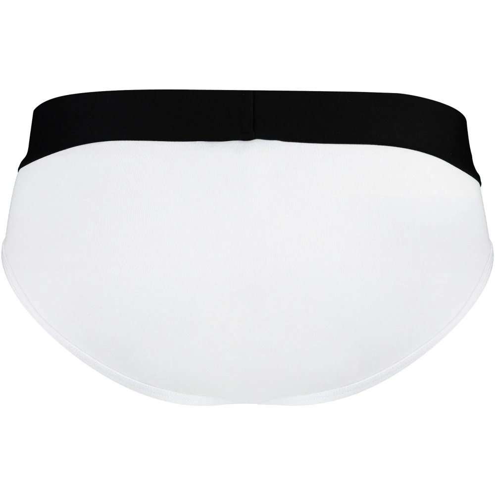 Palm Angels Set van twee katoenen slips met logo-elastische band Black Heren