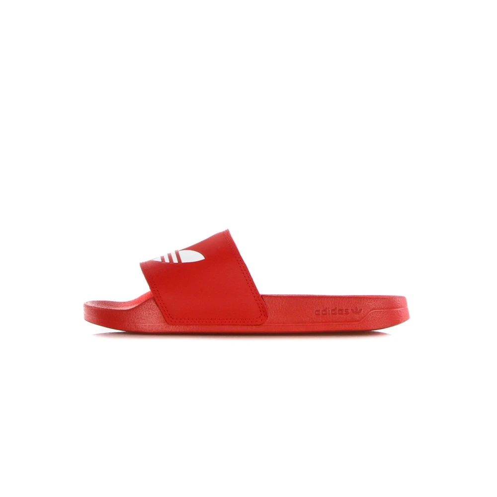 Adidas Men's Red Sliders,, Lite Slippers Size 12 Uk