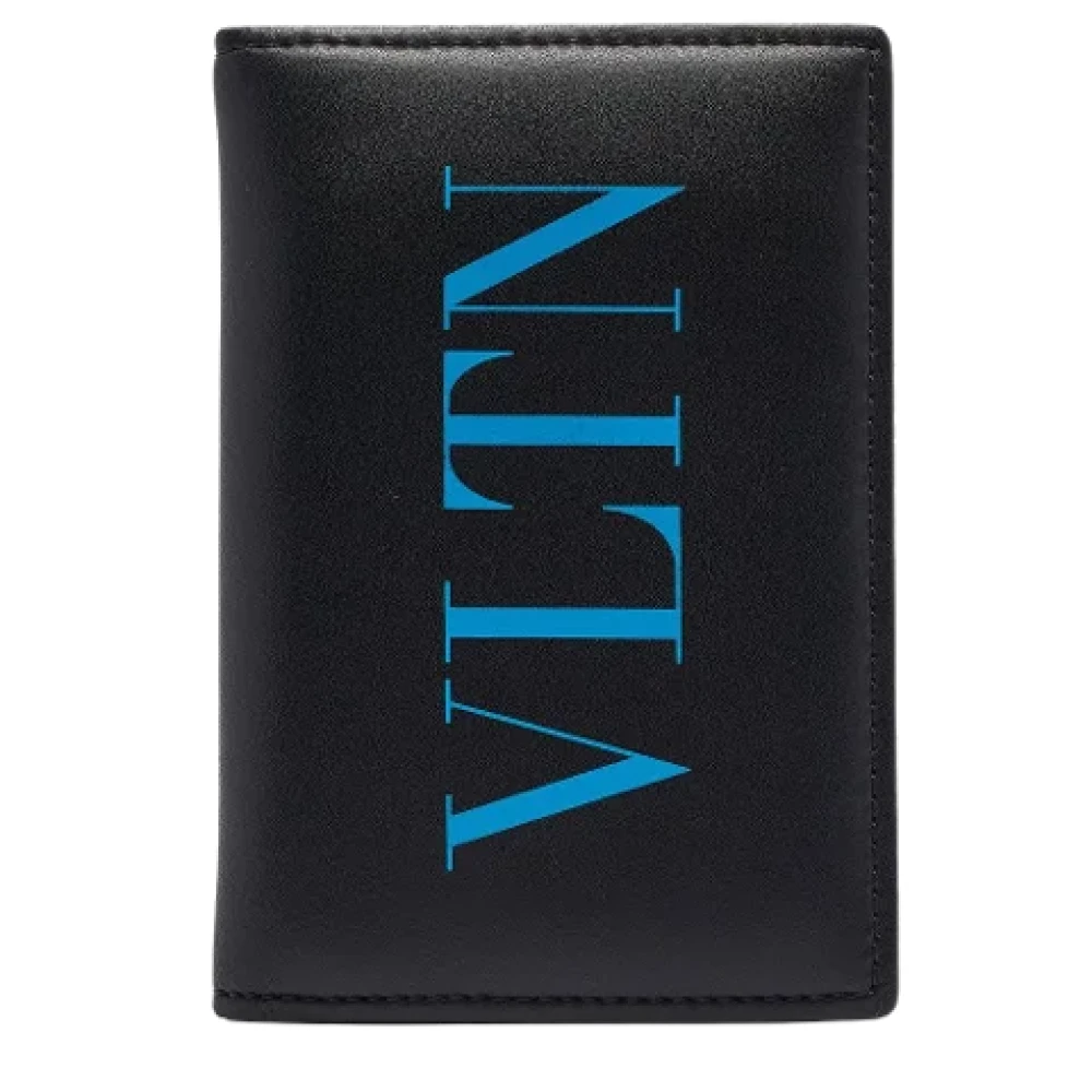 Valentino Vintage Pre-owned Leather wallets Black Heren