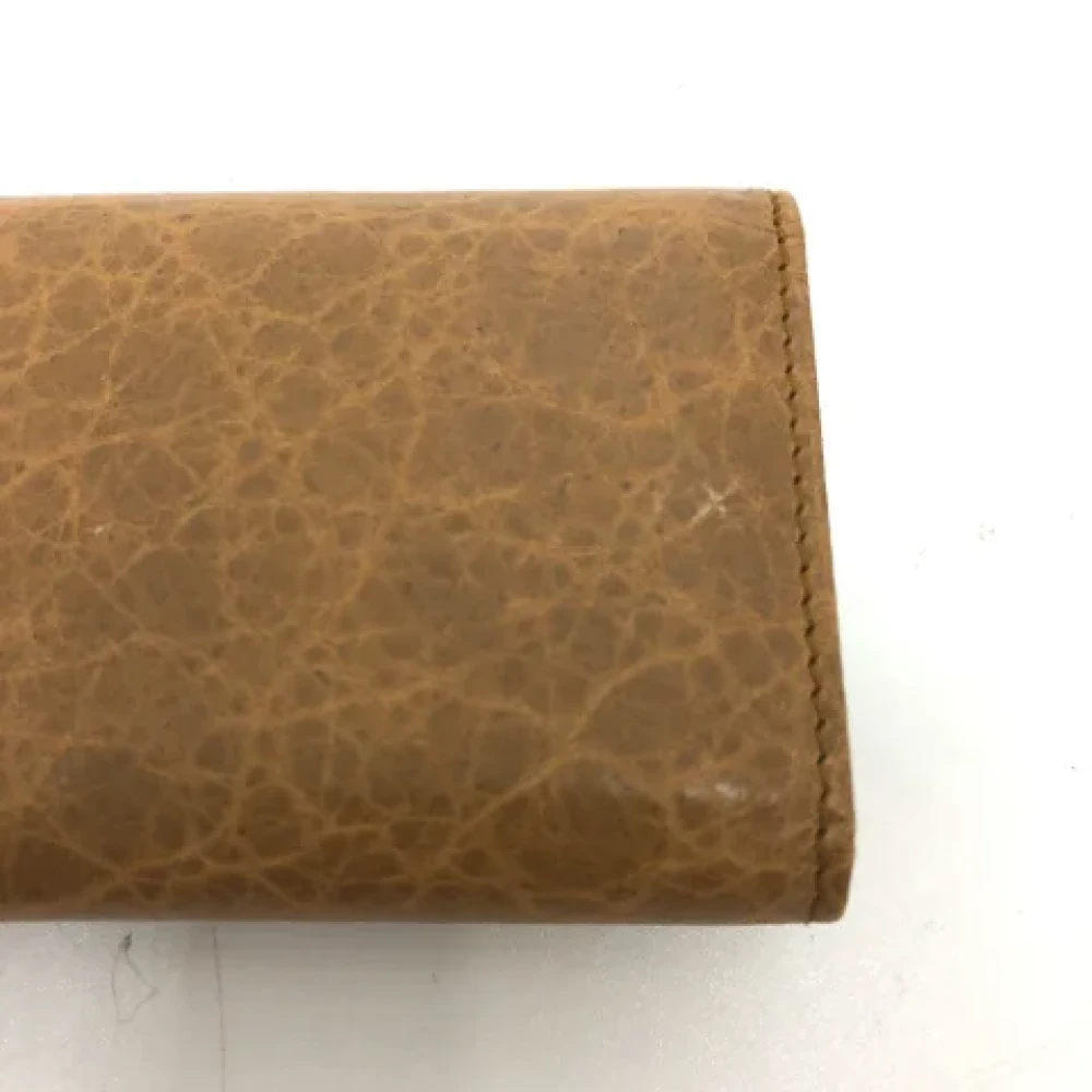 Balenciaga Vintage Pre-owned Leather key-holders Brown Dames