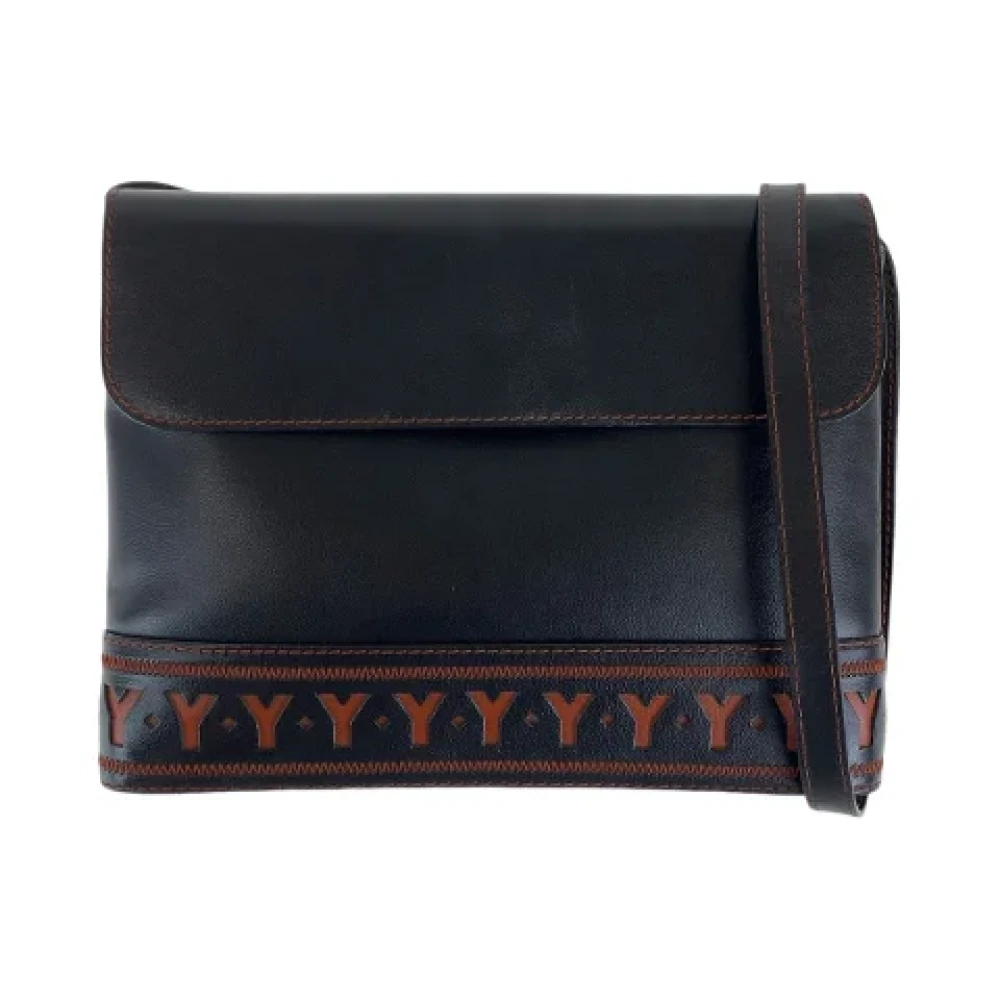 Yves Saint Laurent Vintage Pre-owned Leather crossbody-bags Black Dames