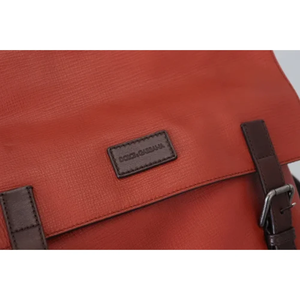 Dolce & Gabbana Pre-owned Fabric backpacks Orange Dames