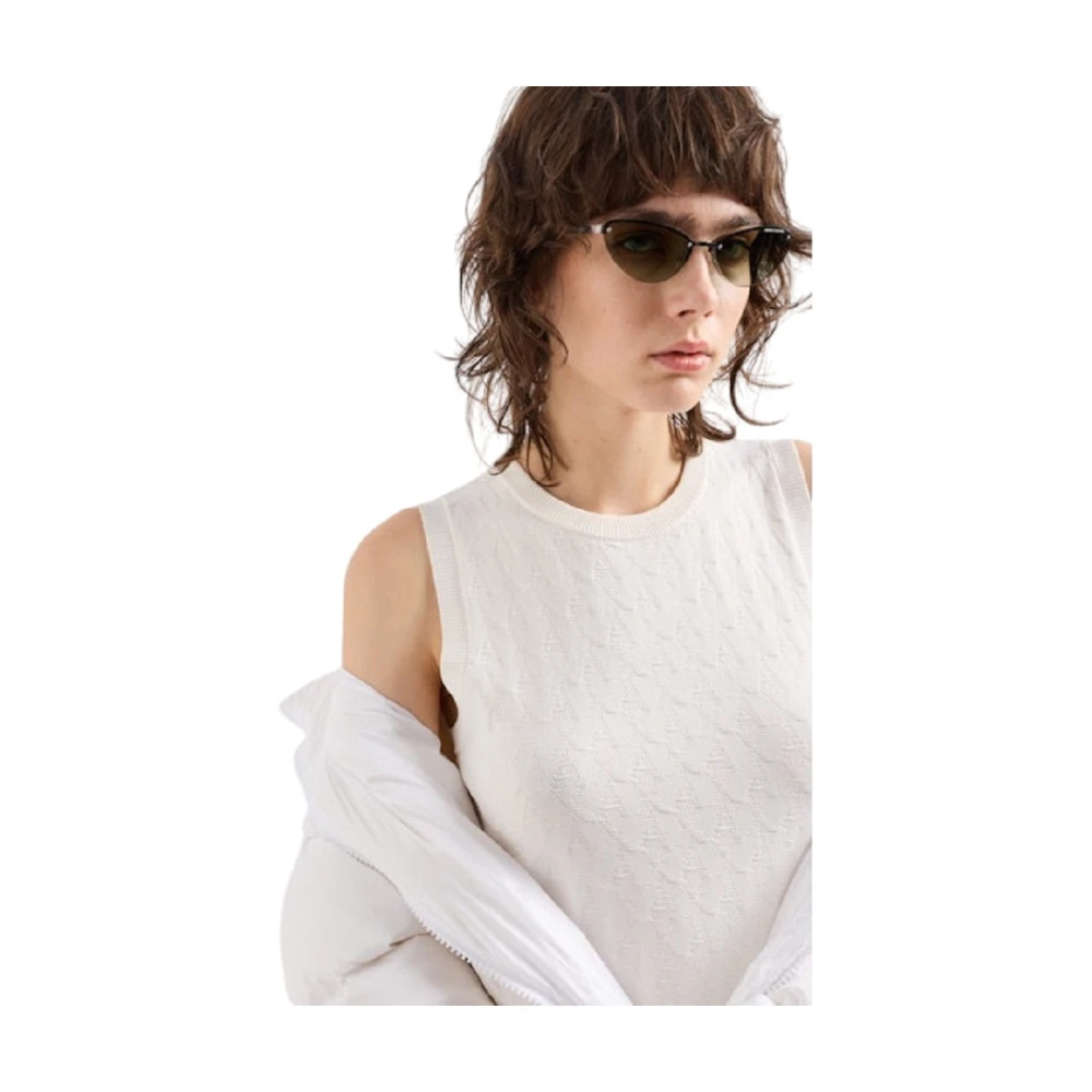 Armani Exchange Witte Jurk Dameskleding Elegant White Dames