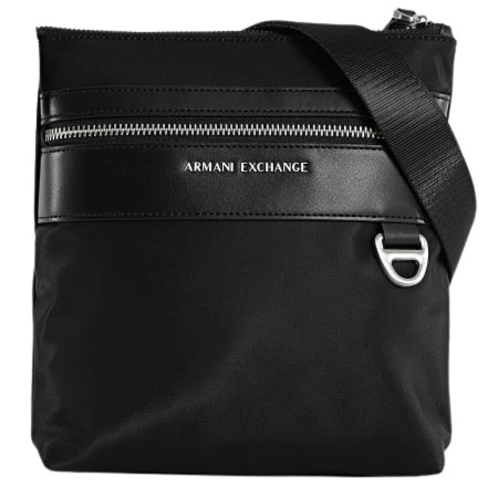 Armani Exchange , Cross Body Messenger, Male, Black, One Size, Messenger Bag
