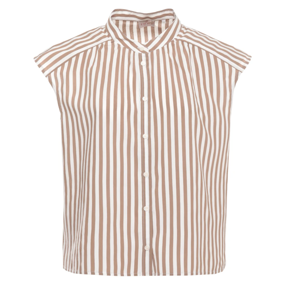 Marella Vrouw Bruin Overhemden Dames, M, Linea Emme Shirt