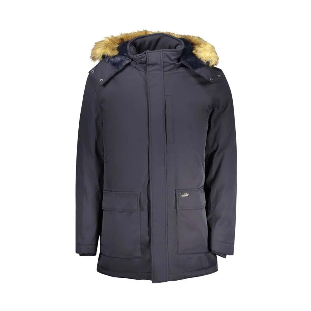 Guess Men's Blue Winter Jackets, Xl, Winter Jackets