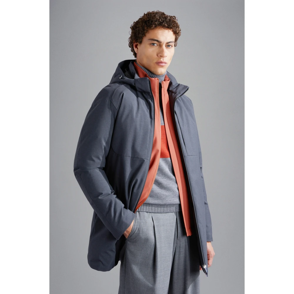 PAUL & SHARK Parka van technische stof Gray Heren