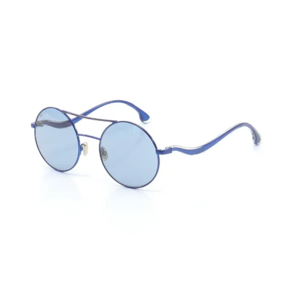 Jimmy Choo Pre-owned Metal sunglasses Blue Dames