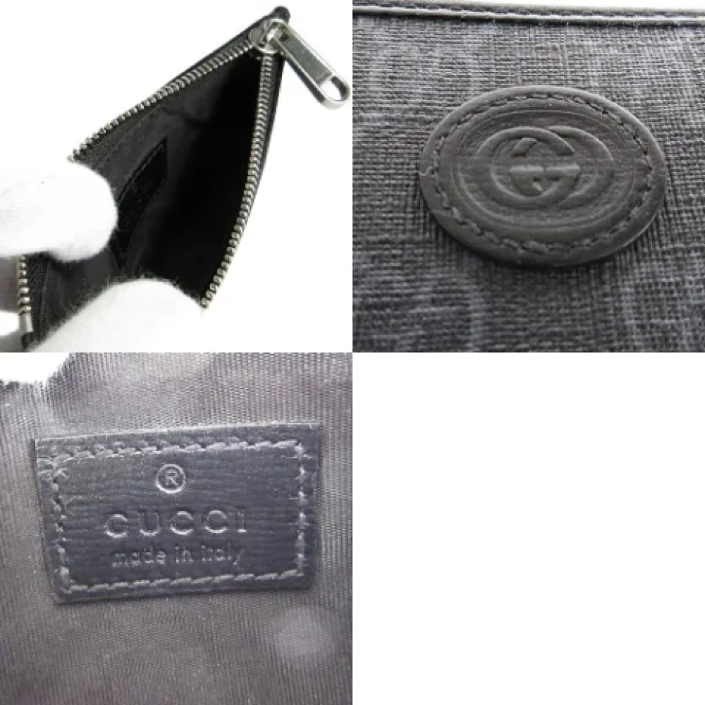 Gucci Vintage Pre-owned Leather wallets Black Dames