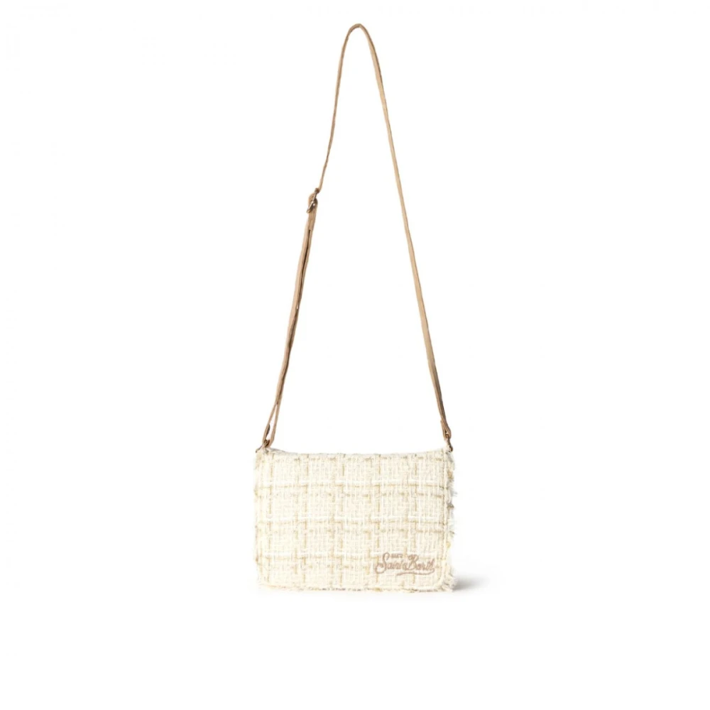 MC2 Saint Barth Chique Tweed Schoudertas Tita Beige Dames