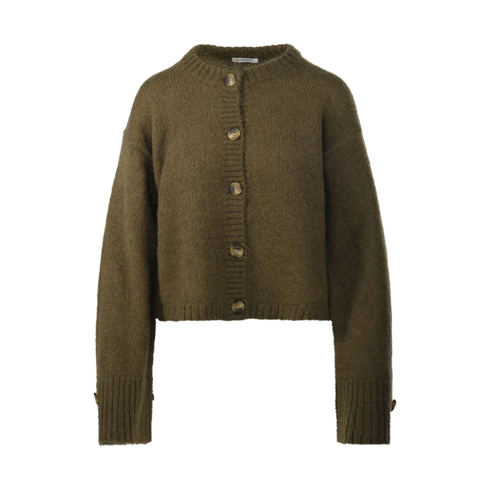 By Malene Birger Cierrou Soft Cardigan - Female - Cardigans - Green - S - Knitwear