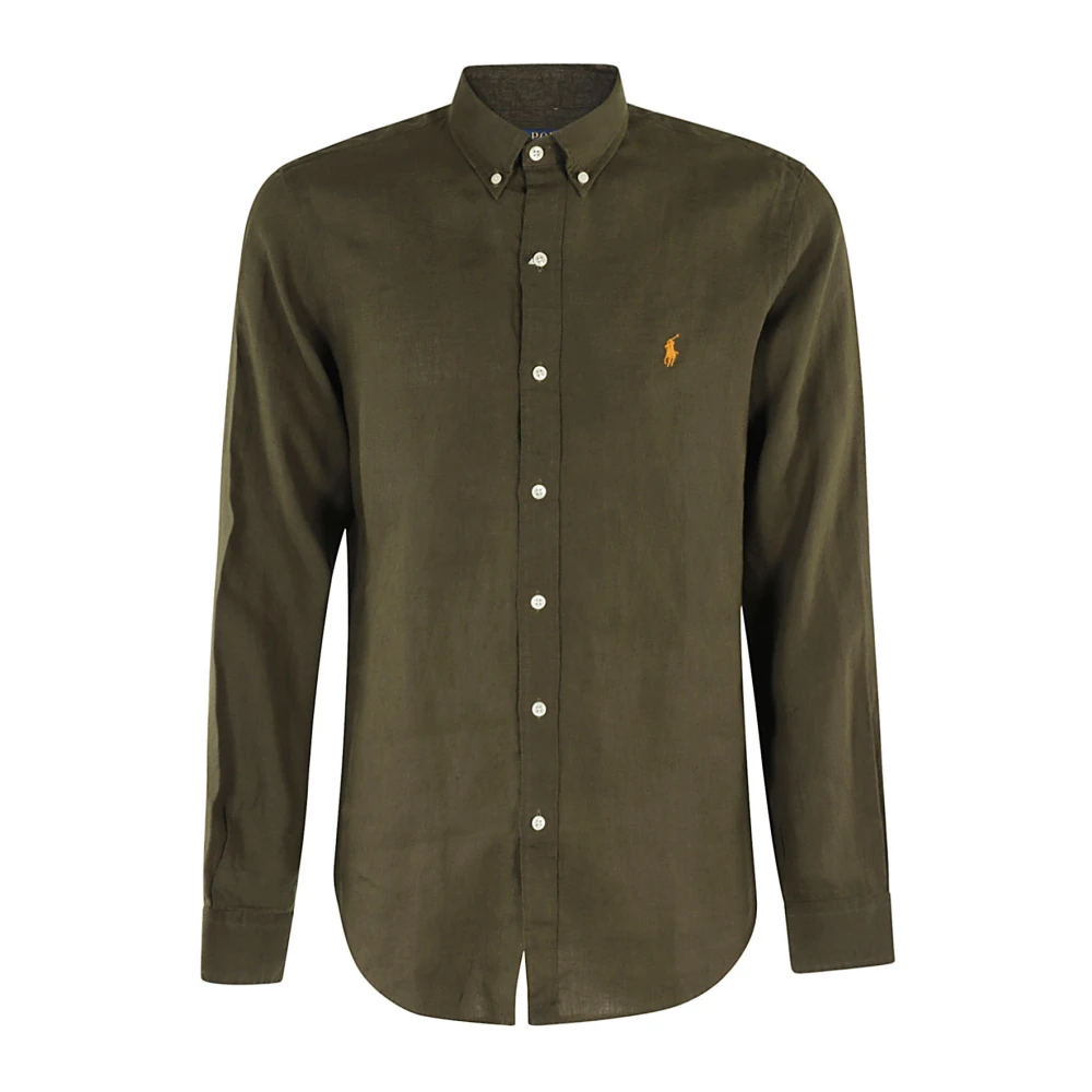 Polo Ralph Lauren Sportieve Longsleeve Top Green Heren