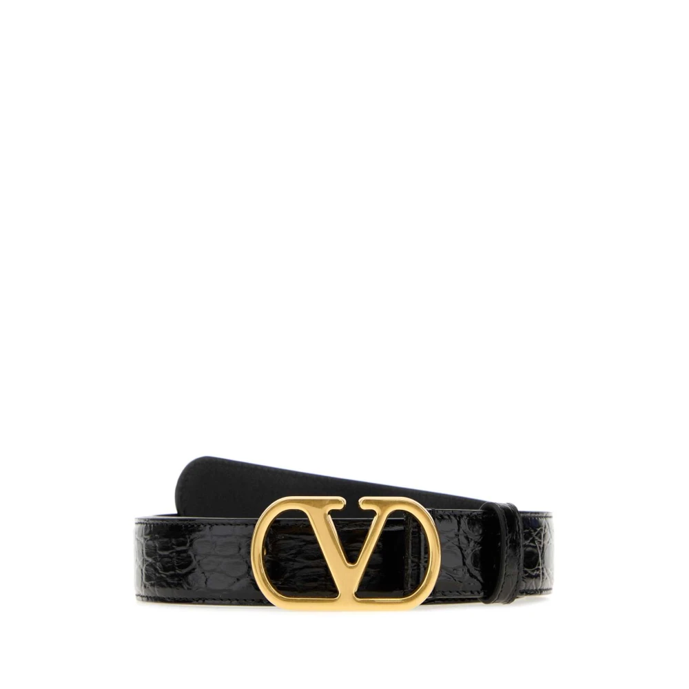 Valentino Garavani Men's Black Belts, 90 Cm, Leather Belt