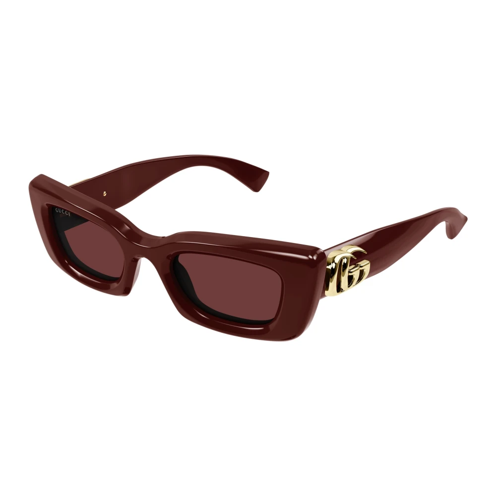 Gucci Red Sunglasses, Female, 49 Mm, Cat Eye Sunglasses