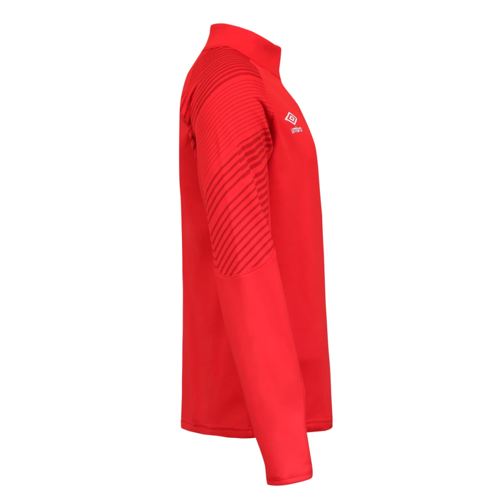 Umbro Lange Mouw Sport Zip T-shirt Red Heren