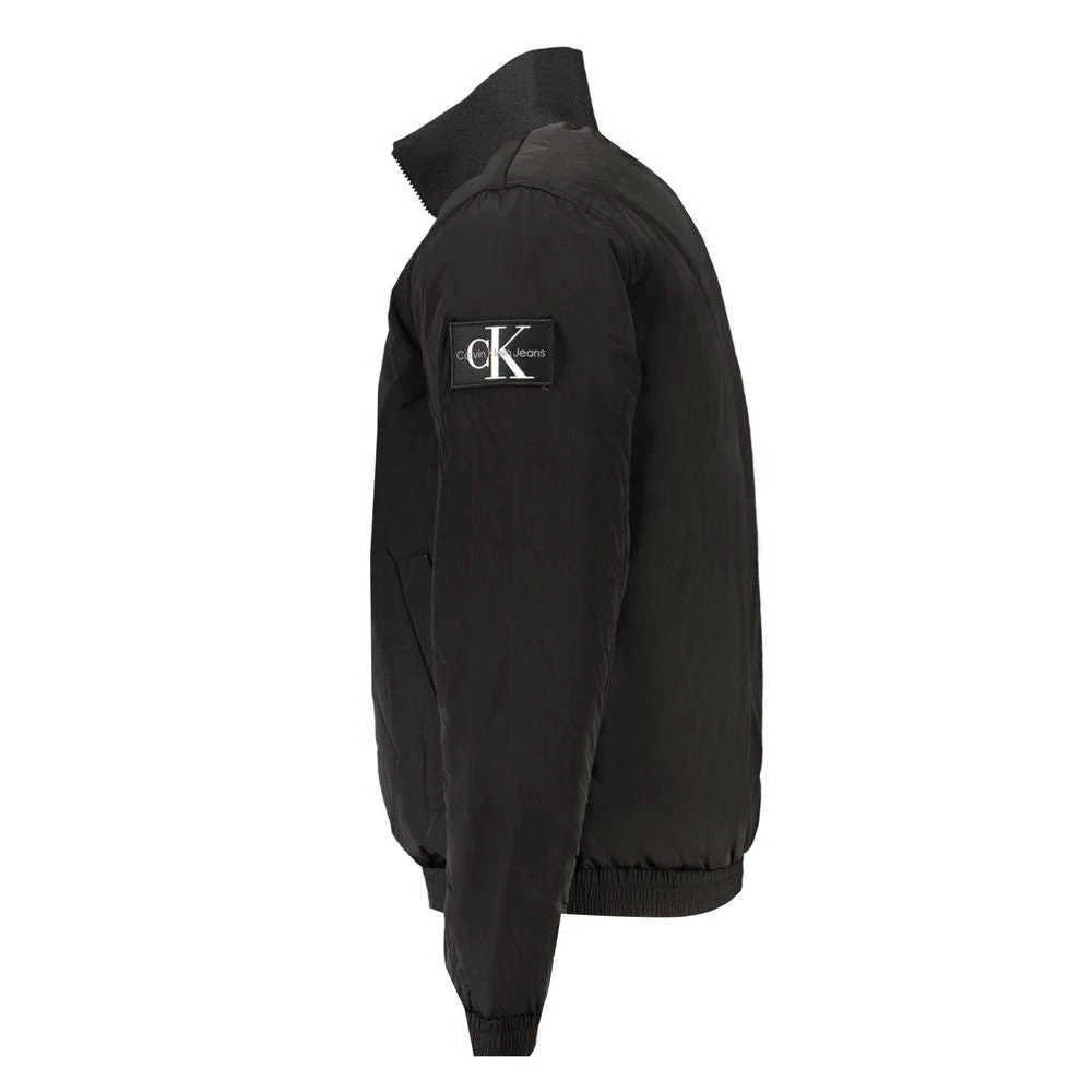 Calvin Klein Zwarte Polyester Jas met Rits Black Heren