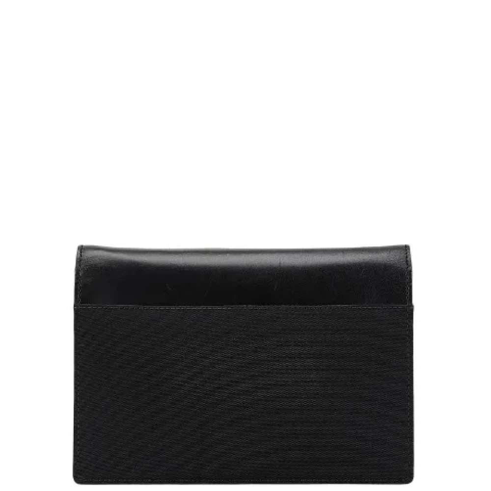 Gucci Vintage Pre-owned Canvas clutches Black Dames