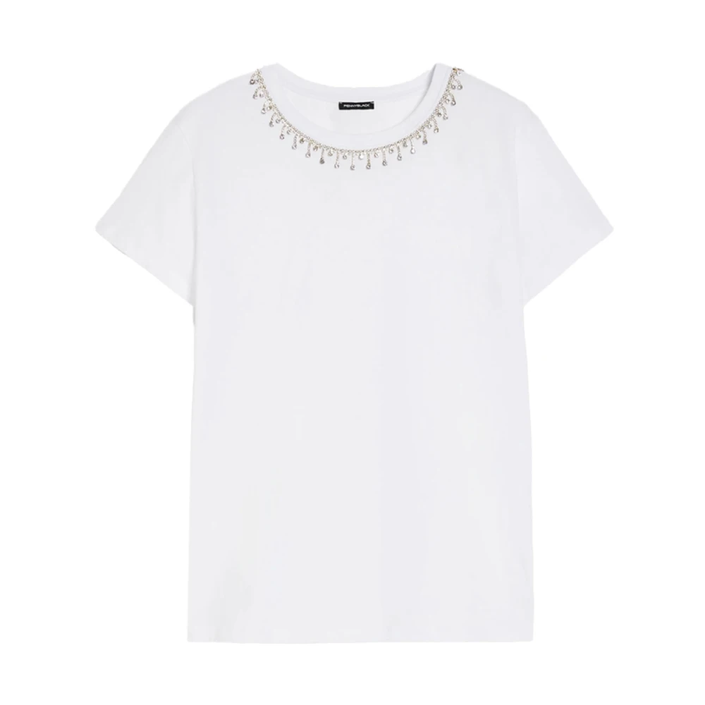 Pennyblack Sprankelend Basic Katoenen T-shirt White Dames