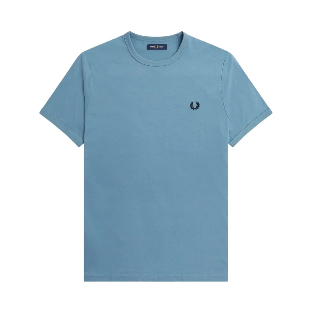 Fred Perry Ringer T-Shirt van 100% katoen Blue Heren
