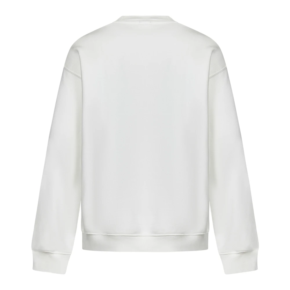 Lacoste Witte Krokodil Badge Sweatshirt White Heren