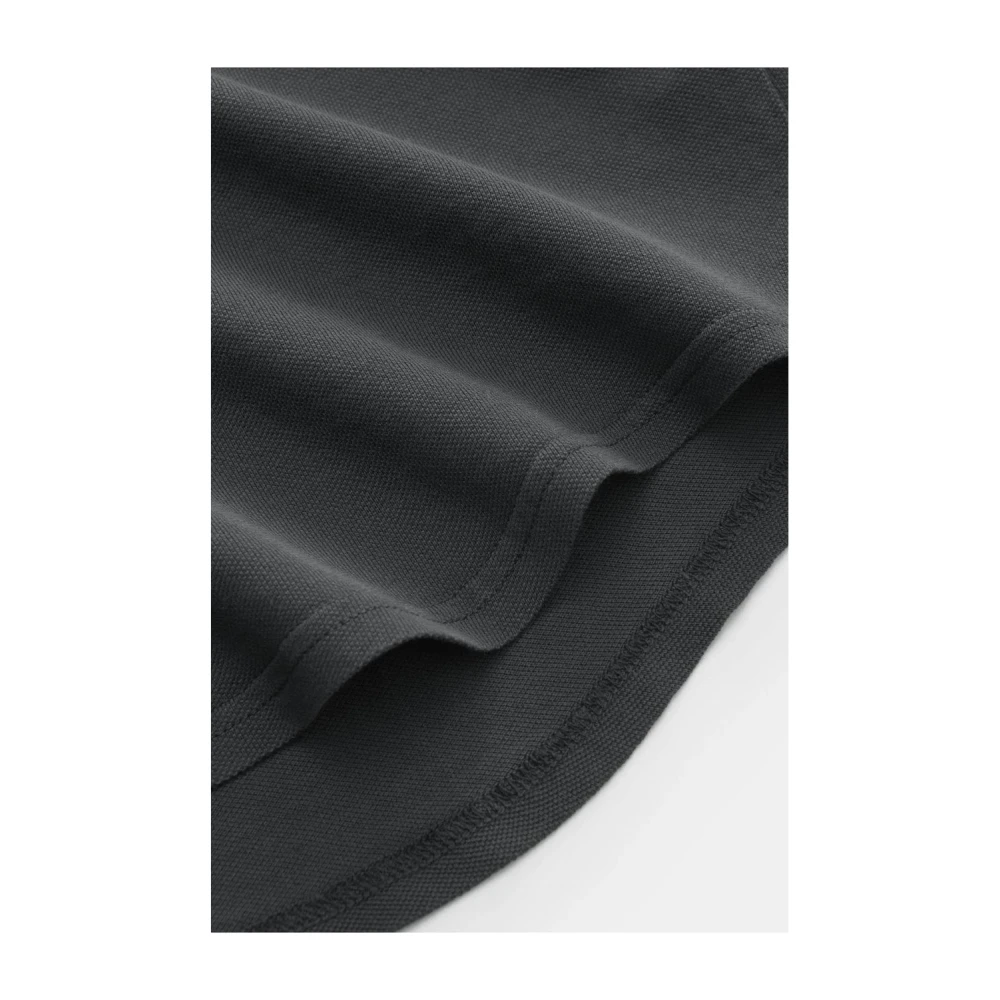 Fedeli Donkergrijze Piqué Shirt Black Heren
