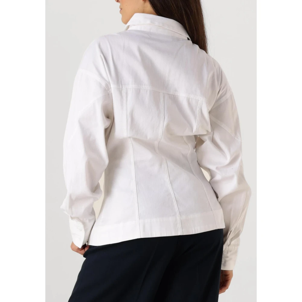 Copenhagen Muse Elegante Witte Blouse voor Vrouwen White Dames