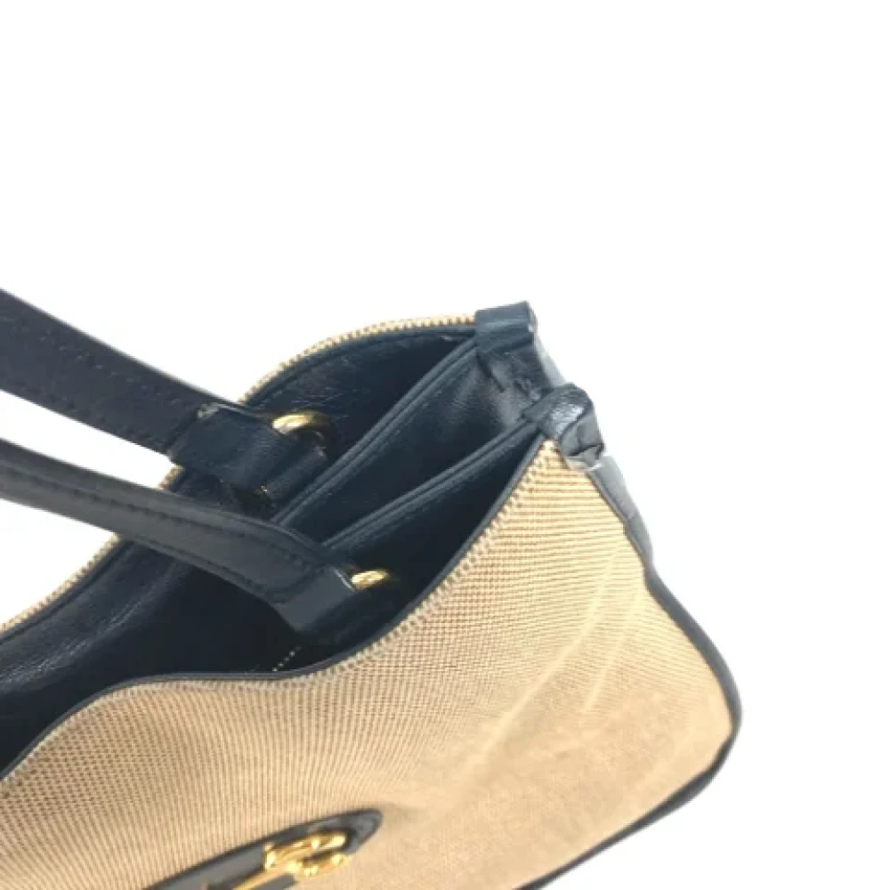 Gucci Vintage Pre-owned Fabric gucci-bags Beige Dames